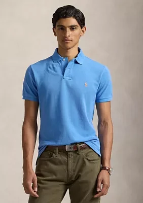 Custom Slim Fit Mesh Polo Shirt