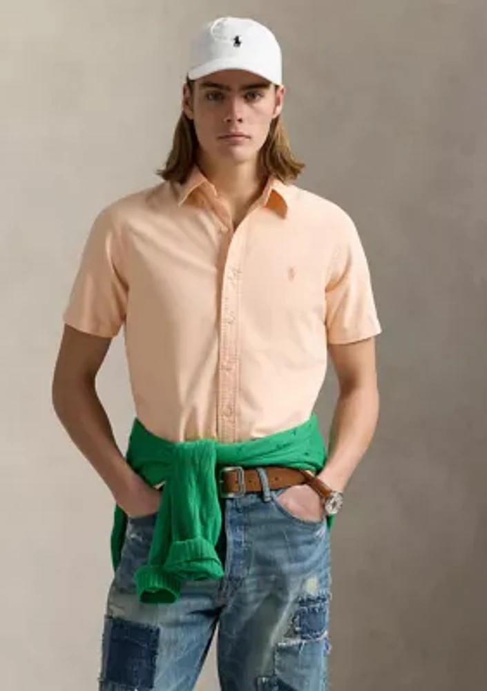 Classic Fit Mineral-Dyed Oxford Shirt