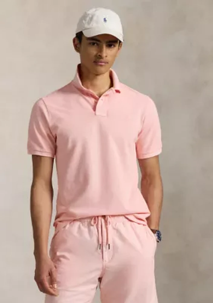 Classic Fit Mineral-Dyed Mesh Polo Shirt