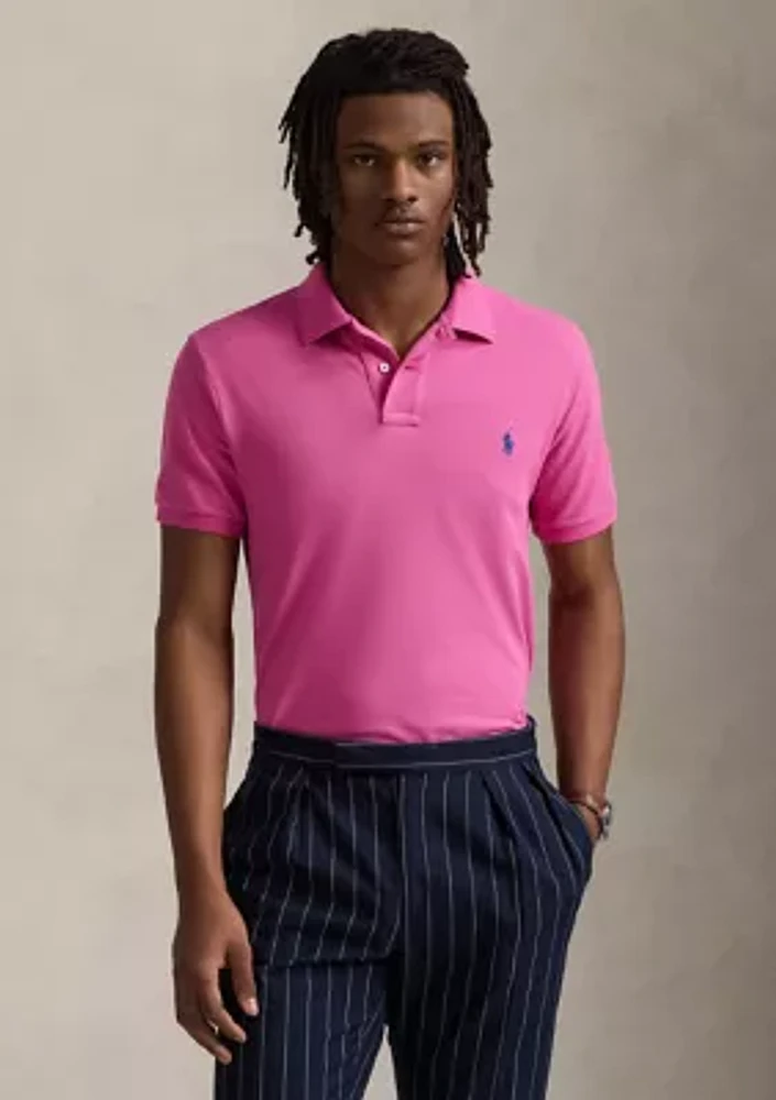 Custom Slim Fit Mesh Polo Shirt