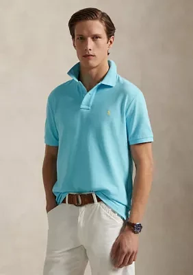 Custom Slim Fit Mesh Polo Shirt