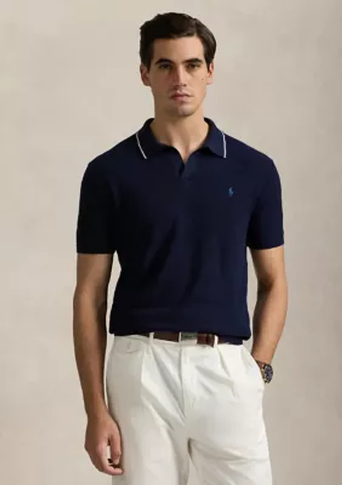 Textured Cotton Linen Sweater