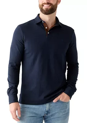 Custom Slim Fit Herringbone Polo Shirt
