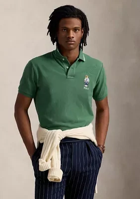 Custom Slim Polo Bear Mesh Shirt