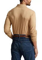 Big & Tall Soft Cotton Long Sleeve Polo Shirt