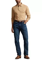 Big & Tall Soft Cotton Long Sleeve Polo Shirt
