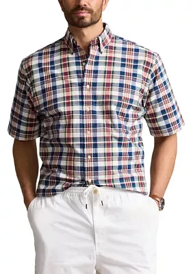 Big & Tall Plaid Oxford Shirt