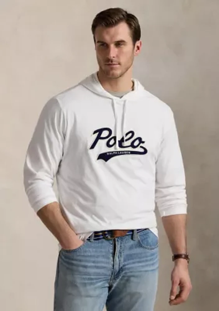 Big & Tall Logo Jersey Hooded T-Shirt