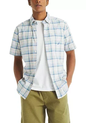 Men's Plaid Short-Sleeve Shirt