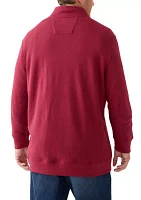Big & Tall Quarter-Zip Fleece Sweatshirt