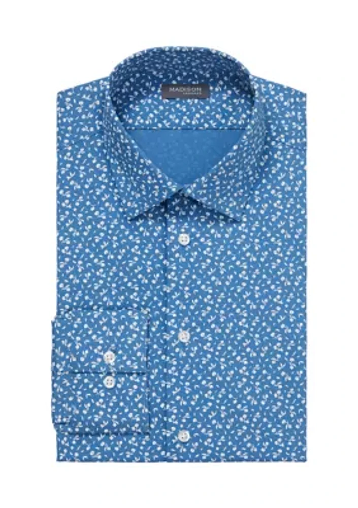 Men's Slim Fit Dynamic Cooling Stretch Dress Shirt