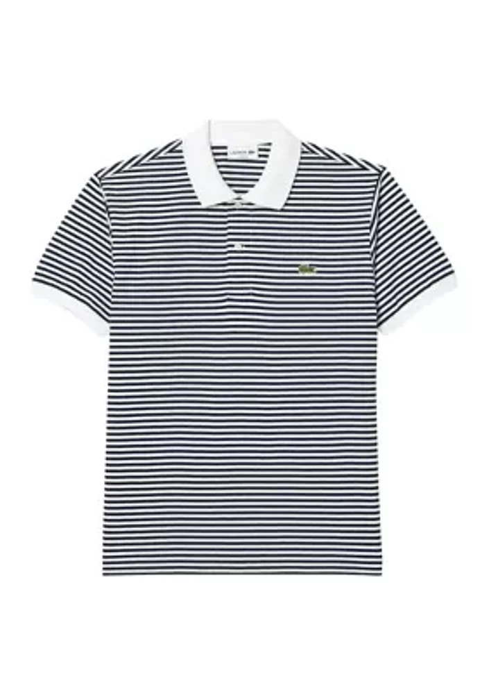 Original L1212 Striped Cotton Polo Shirt