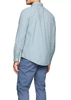 Flex Regular Fit Gingham Poplin Shirt