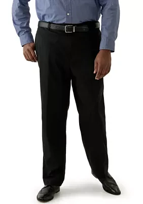 Big & Tall Straight Leg Flat Front Pants