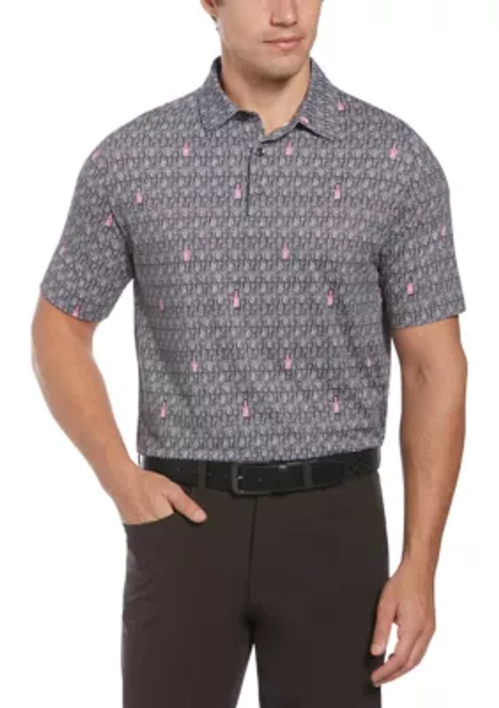 Men's Scotch Novelty Printed Golf Polo Shirt