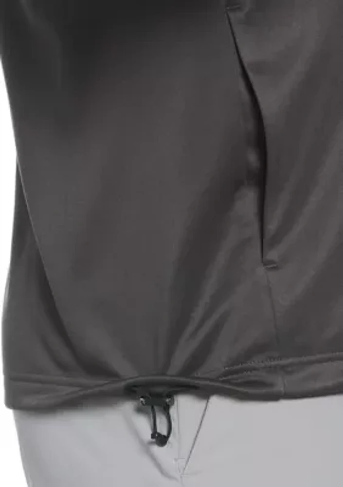 Big & Tall Full Zip Chevron Back Sleeveless Golf Vest