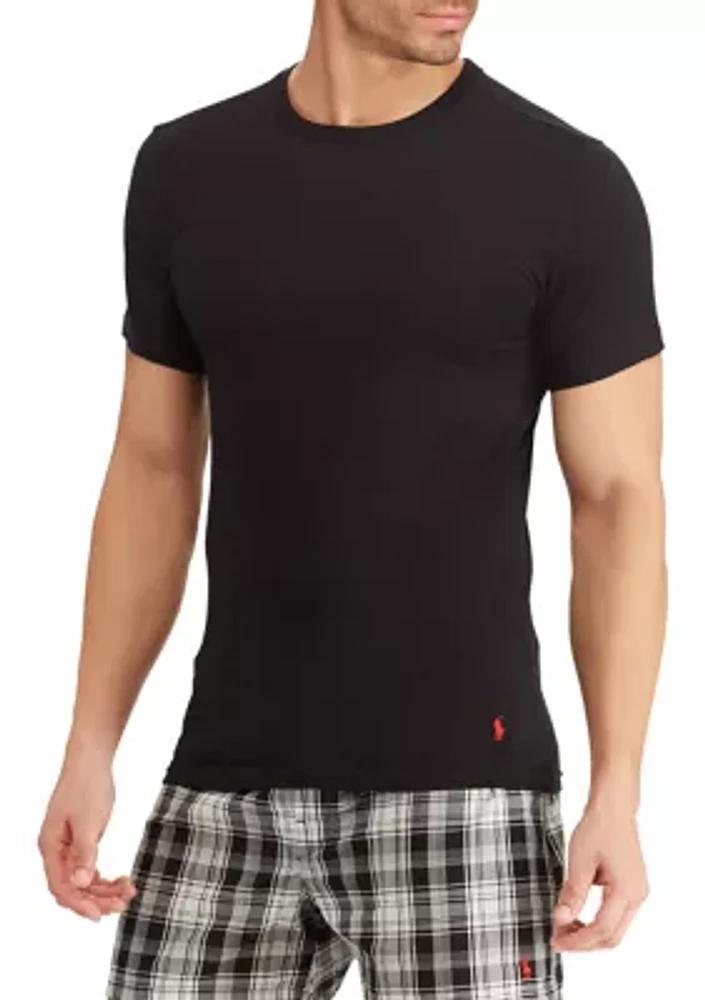 Slim Fit Crew Undershirts - 3 Pack