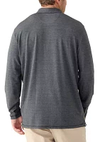 Big & Tall Long Sleeve Coasta Vera Polo Shirt