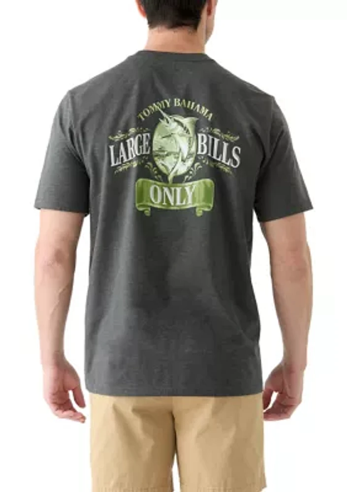 Large Bills Only Graphic T-Shirt