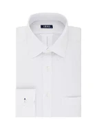 Regular Fit Long Lasting White All Over Stretch Dress Shirt