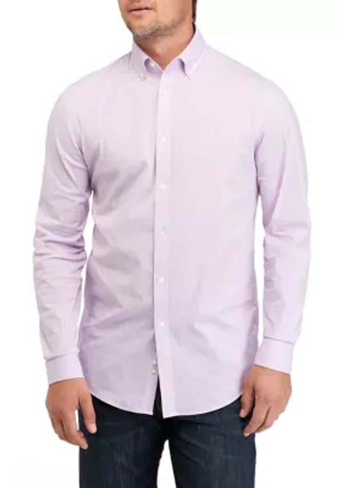 Men's Slim Fit Stretch Cool FX Cooling Collar Dress Shirt