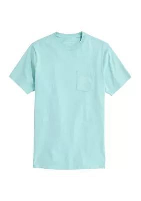 Men's Drift Dye Outlined Surf Logo Short Sleeve Pocket T-Shirt