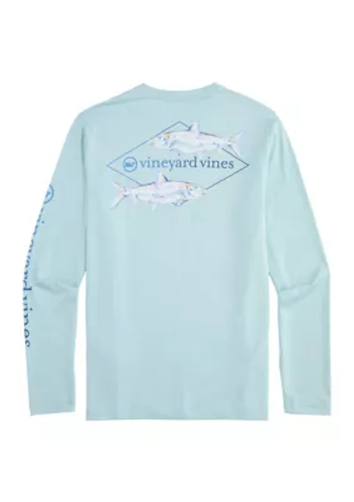 Men's Long Sleeve Harbor Graphic Performance T-Shirt