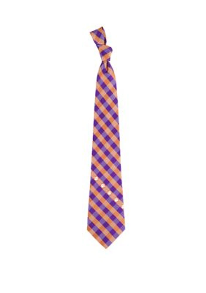 NCAA Clemson Tigers Check Tie