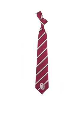 Oklahoma Sooners Woven Poly 1 Tie