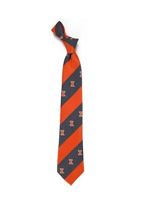 NCAA Illinois Fighting Illini Geo Stripe Tie