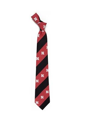 NCAA Nebraska Cornhuskers Geo Stripe Tie