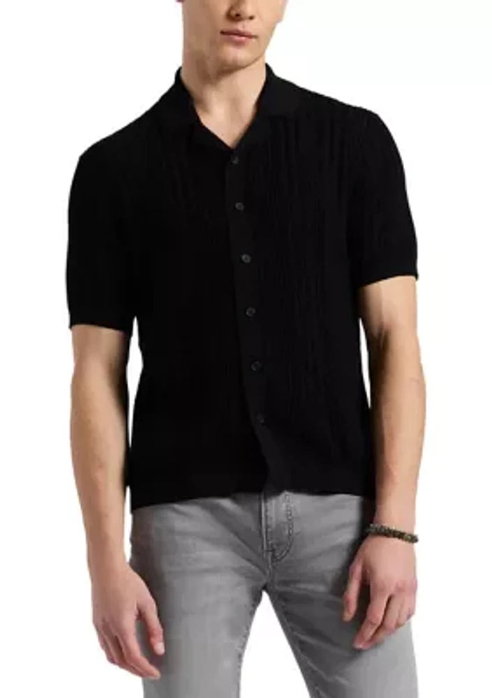 Men's Wasko Knit Button Up Shirt