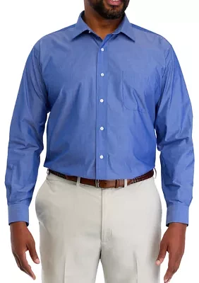 Men's Big Fashion Yarn Dye Dress Shirt