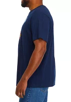 Big & Tall Short Sleeve Moon Iris Pink Floyd Graphic T-Shirt