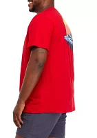 Big & Tall Short Sleeve Wake N Break Offshore Boat Graphic T-Shirt