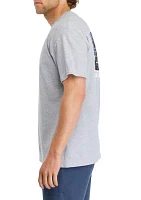 Short Sleeve Americana Dog Flag Graphic T-Shirt