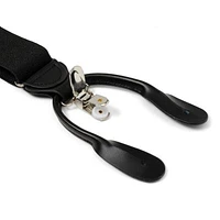 Black Clip/Button Suspenders