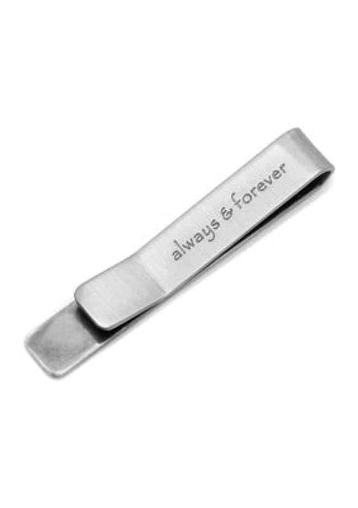 Always and Forever Hidden Message Tie Bar