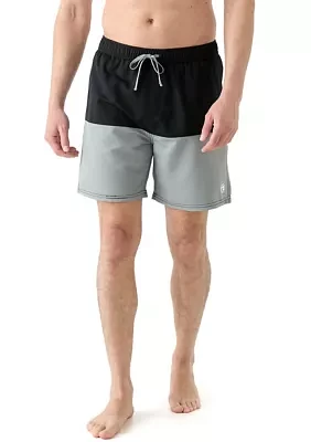 Tupper Color Blocked Volley Swim Shorts