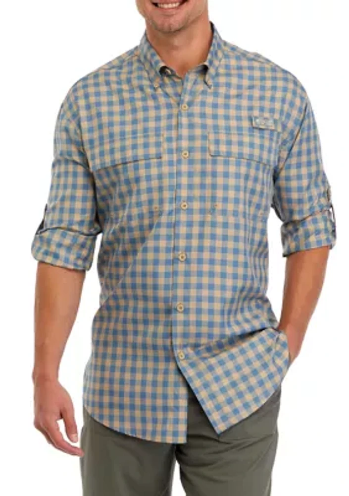 Long Sleeve Yarn Dyed Fishing Shirt