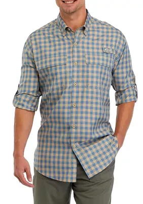 Long Sleeve Yarn Dyed Fishing Shirt