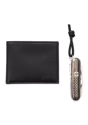 Stretch Slimfold Wallet with Multi Tool Set