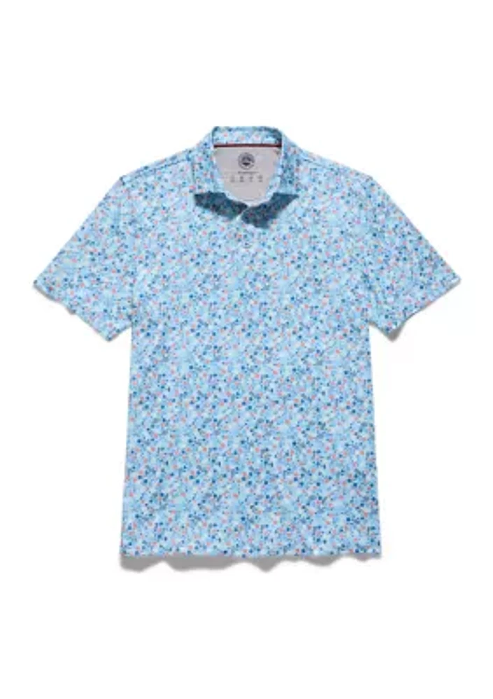 Cobbtown Floral Print Polo Shirt