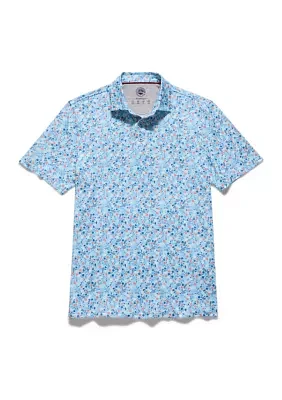 Cobbtown Floral Print Polo Shirt