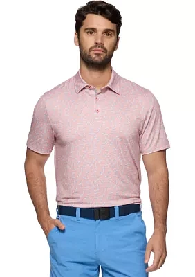 Printed Golf Polo Shirt