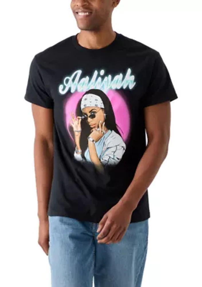 Men's Aaliyah Glasses Graphic T-Shirt