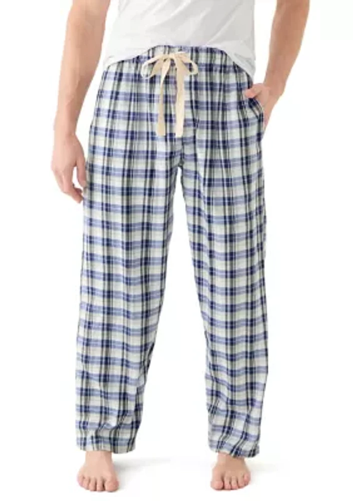 Plaid Printed Woven Pajama Pants