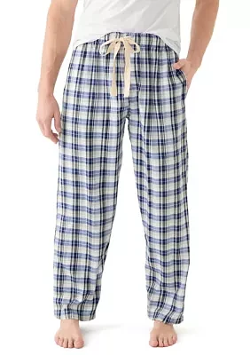 Plaid Printed Woven Pajama Pants