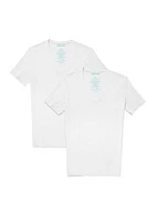 Men's Deep V-Neck Stay Tucked Undershirts - 2 Pack