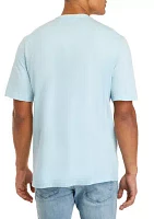 Washed Crew Neck Pocket T-Shirt